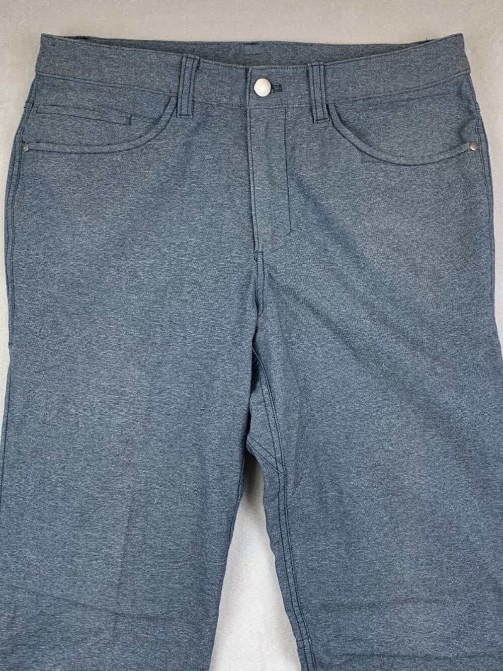 Lululemon Mens 30 Blue Chino ABC Pant Slim Tech Canvas Tapered M5609S 30x32 - Picture 2 of 13